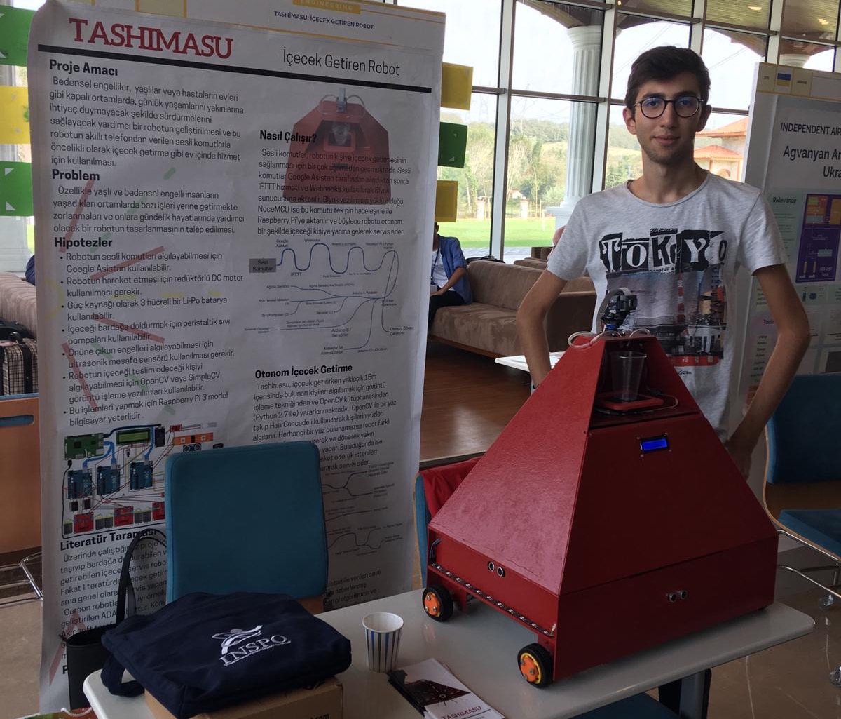 Ürettiği Robotla Mühendislik Alanında Dereceye Giren Liseli Genç ve İlginç Projesi